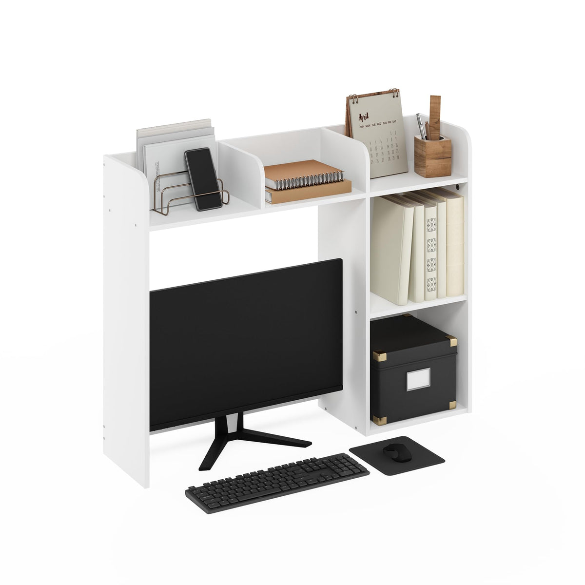 Classic Desk Shelf (White / Desktop Hutch)