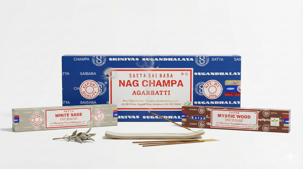 Sai Baba Nag Champa Agarbatti (NC250 Pack of 3 -Mystic)