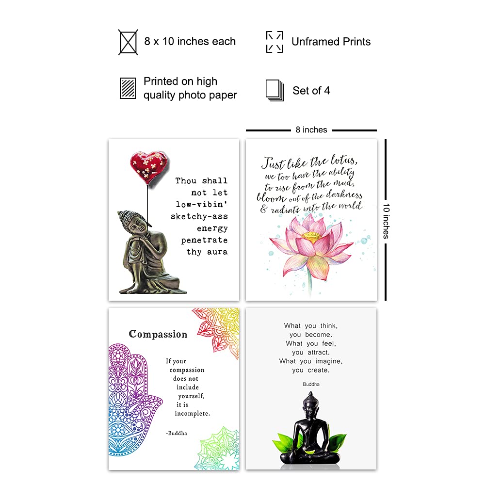 Buddha Wall Art (4 - 8x10 inch prints)