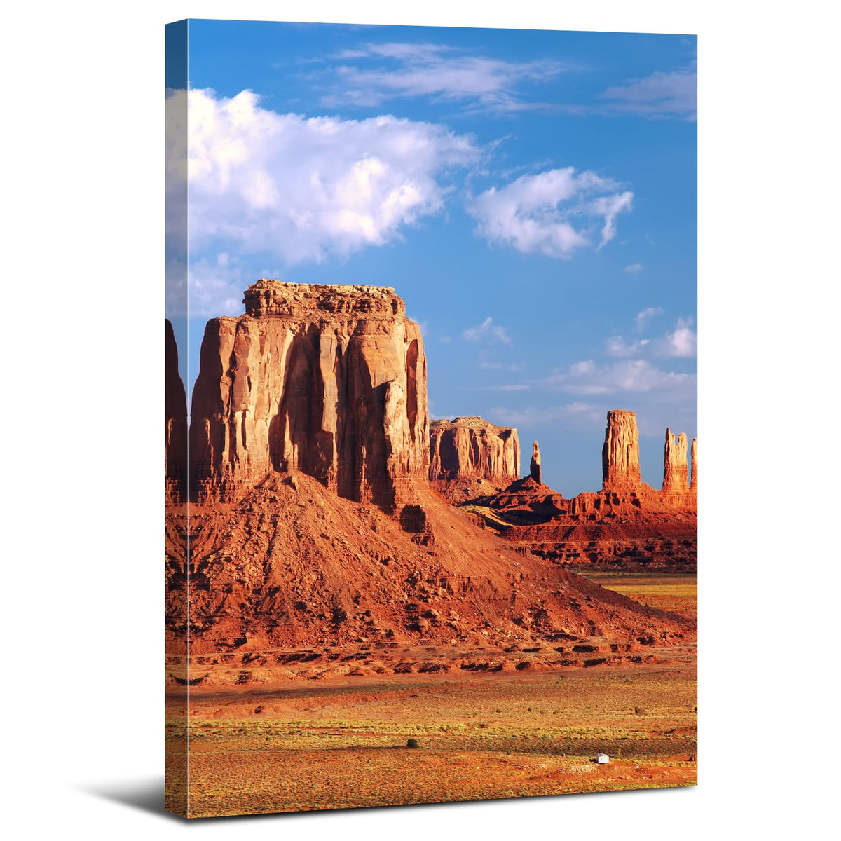 Desert Wall Art Monument Valley Wall Decor USA Arizona Pictures American Utah National Park Canvas Prints Painting Nature Landscape Poster Artwork for Bedroom Living Room Home Decoration 16x24" (24"L x 16"W / Monument Valley)