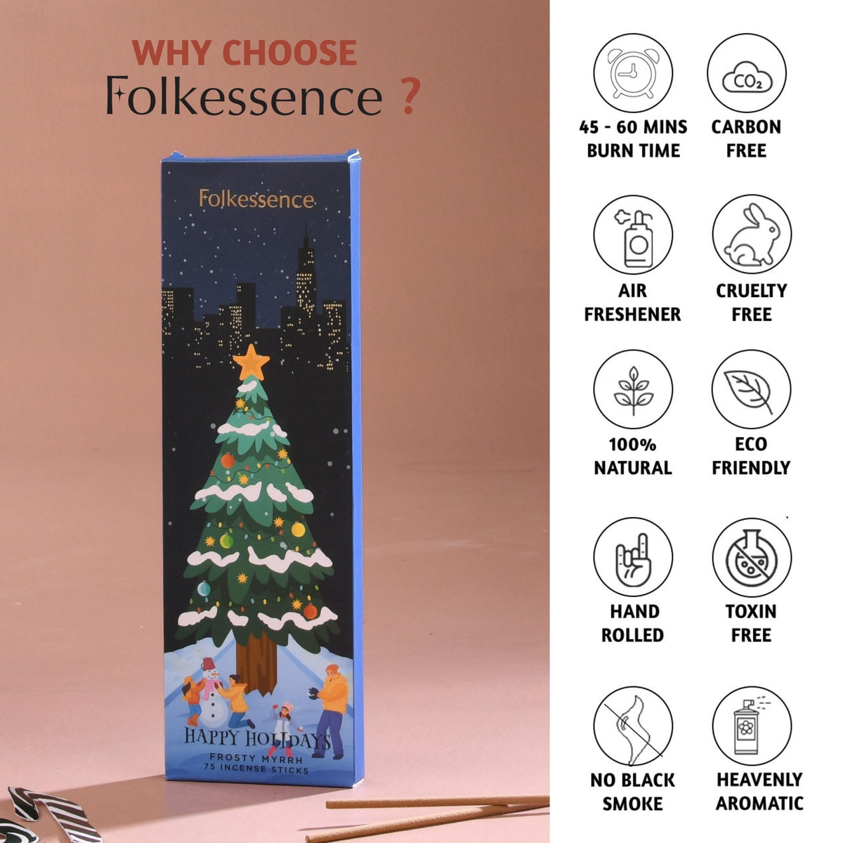 Premium Fall Incense Sticks (Pack of 1 (75 Sticks))