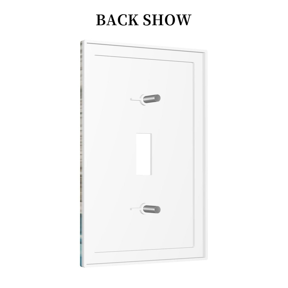 Nautical Beach Turtle Coastal Decorative 1 Gang Light Switch Cover Single Toggle Switch Wall Plate Cover Electrical Switchplate Faceplat Room Decor (Nautical Beach Turtle Coastal / Toggle Mid 1-Gang)