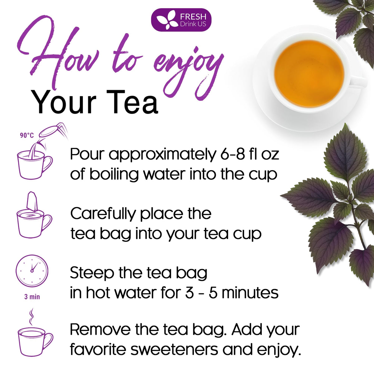 Premium Perilla Leaf Tea (40 Tea Bags)