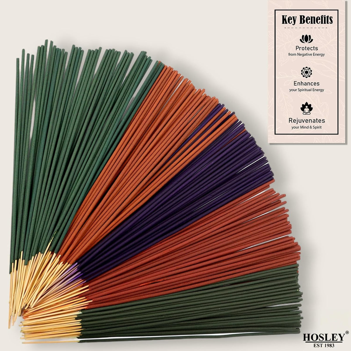 320 Assorted Incense Sticks with Holder Eucalyptus (Multicolor 7)