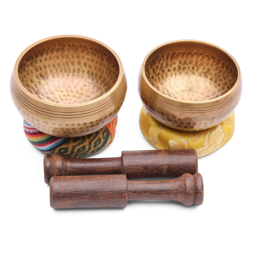 Tibetan Singing Bowl Set (2 Chakra Bowl Set)