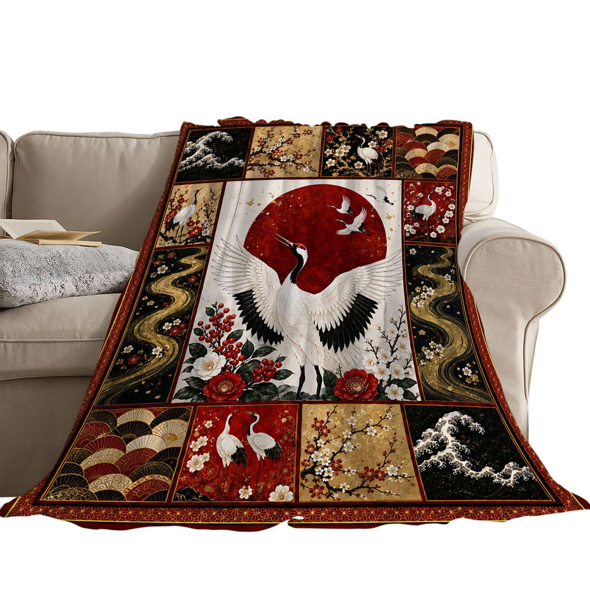 Japanese Crane Blanket (50"x60" / Japanese Crane)