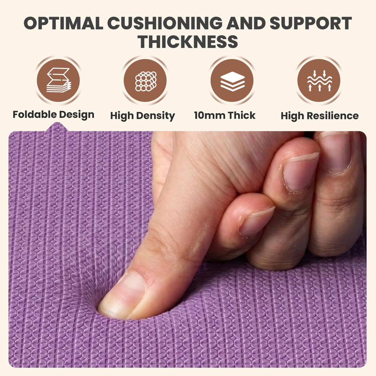 Foldable Yoga Mat (Purple)