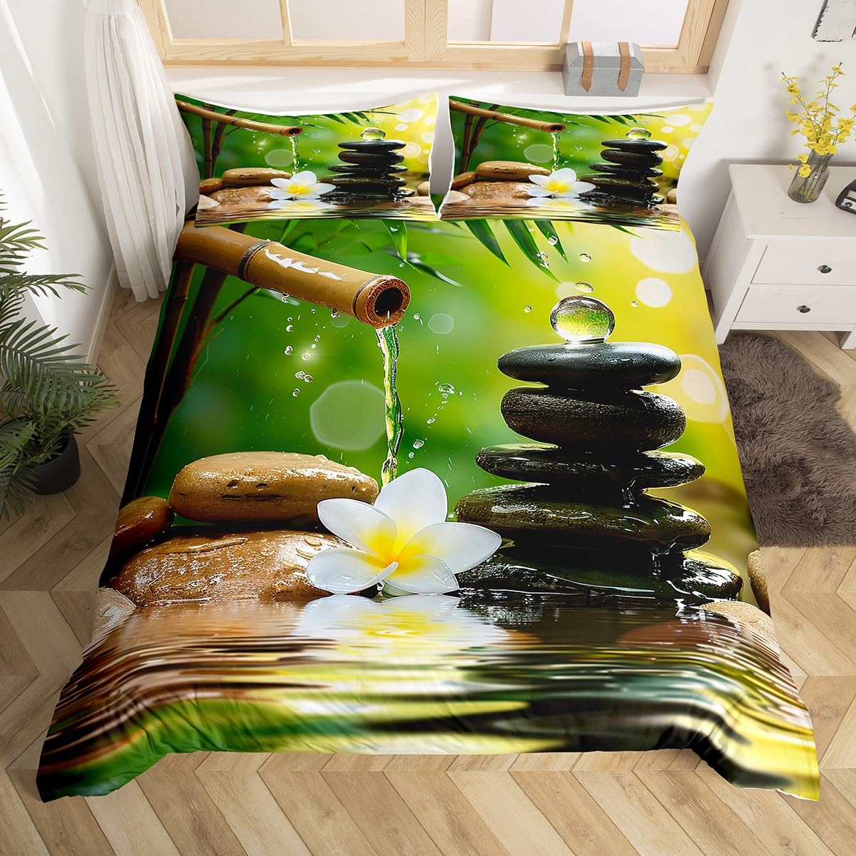 Zen Stones Duvet Cover for Boys (Cyj12010tj / Full 80"x90")
