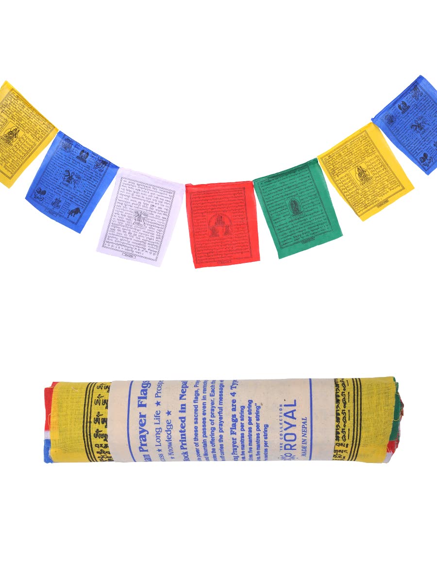 Tibetan Prayer Flags Outdoor (Medium (9.50 Inches X 8.25 Inches))