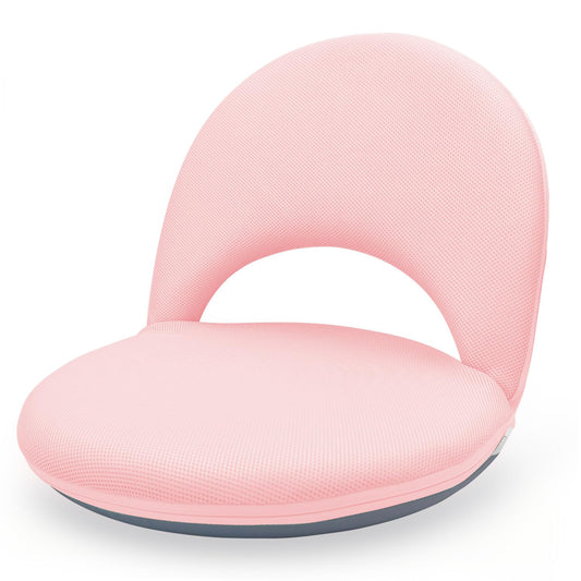 Floor Chair Floor Cushion Folding Padded Gaming Chair Adjustable 5 (Pink)