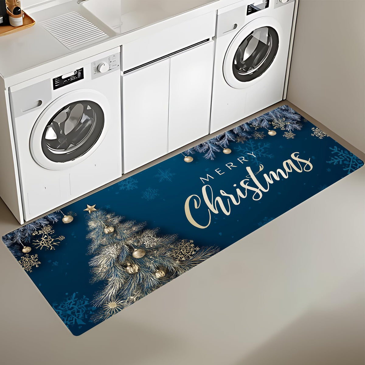 Christmas Laundry Room Rug 20x47 Inch (#28)