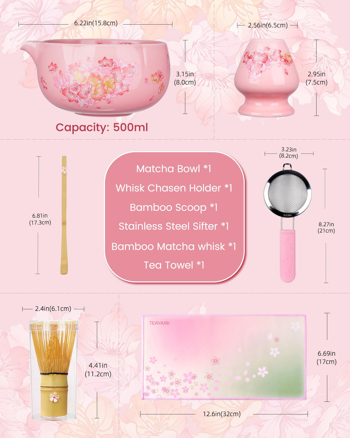 Matcha Whisk Set (01-Pink)