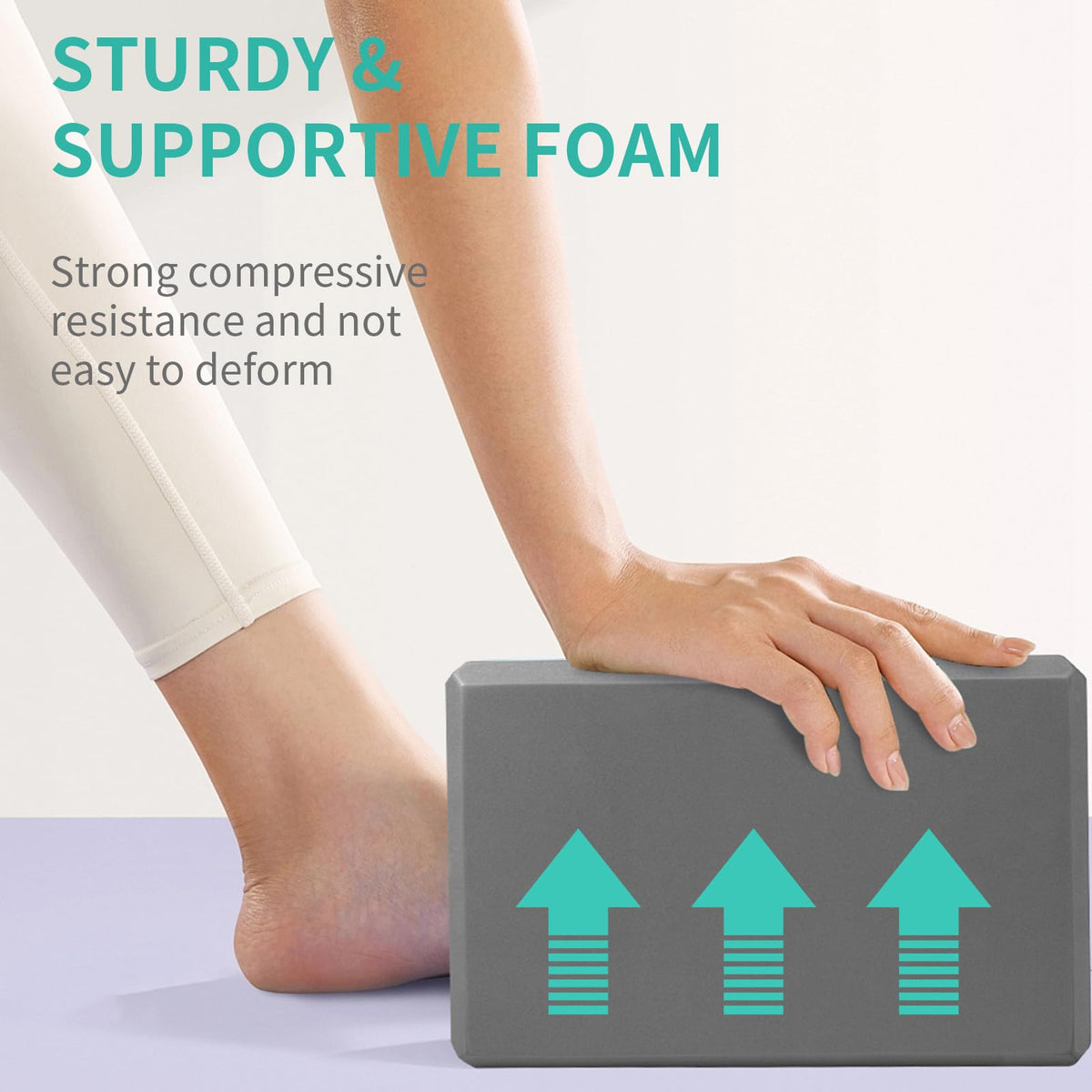 4 Pack Yoga Blocks (4 Pack-Grey-9x6x3in / 9x6x3 IN)