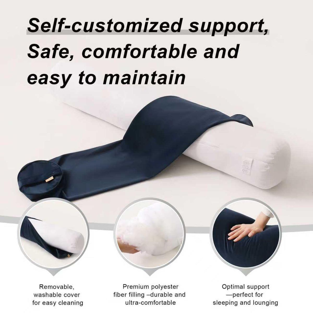 Body Pillow for Adults (Teal Blue / 47.24"*7.87")