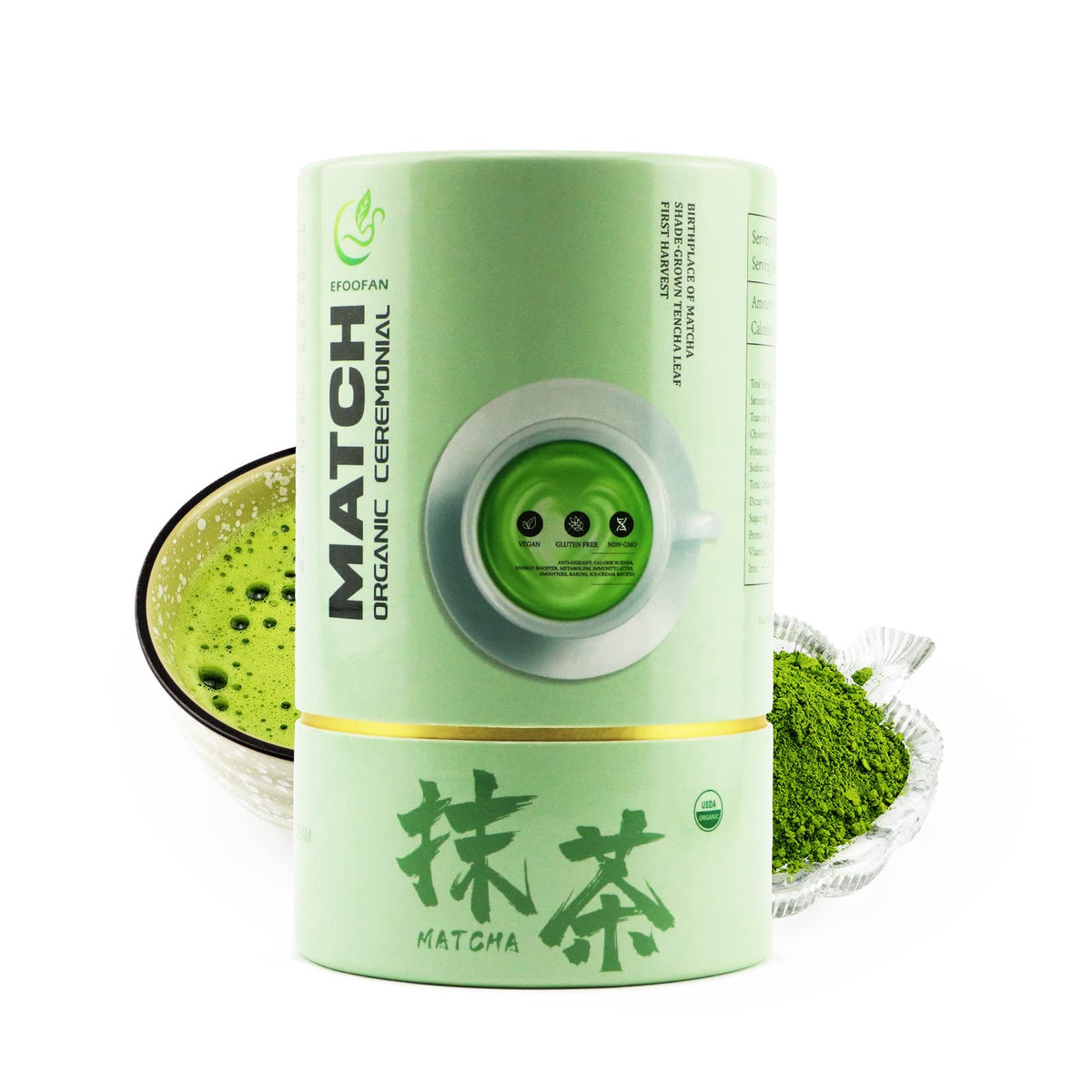 Organic Ceremonial Matcha Green Tea Powder (4 Ounce (Pack of 1))