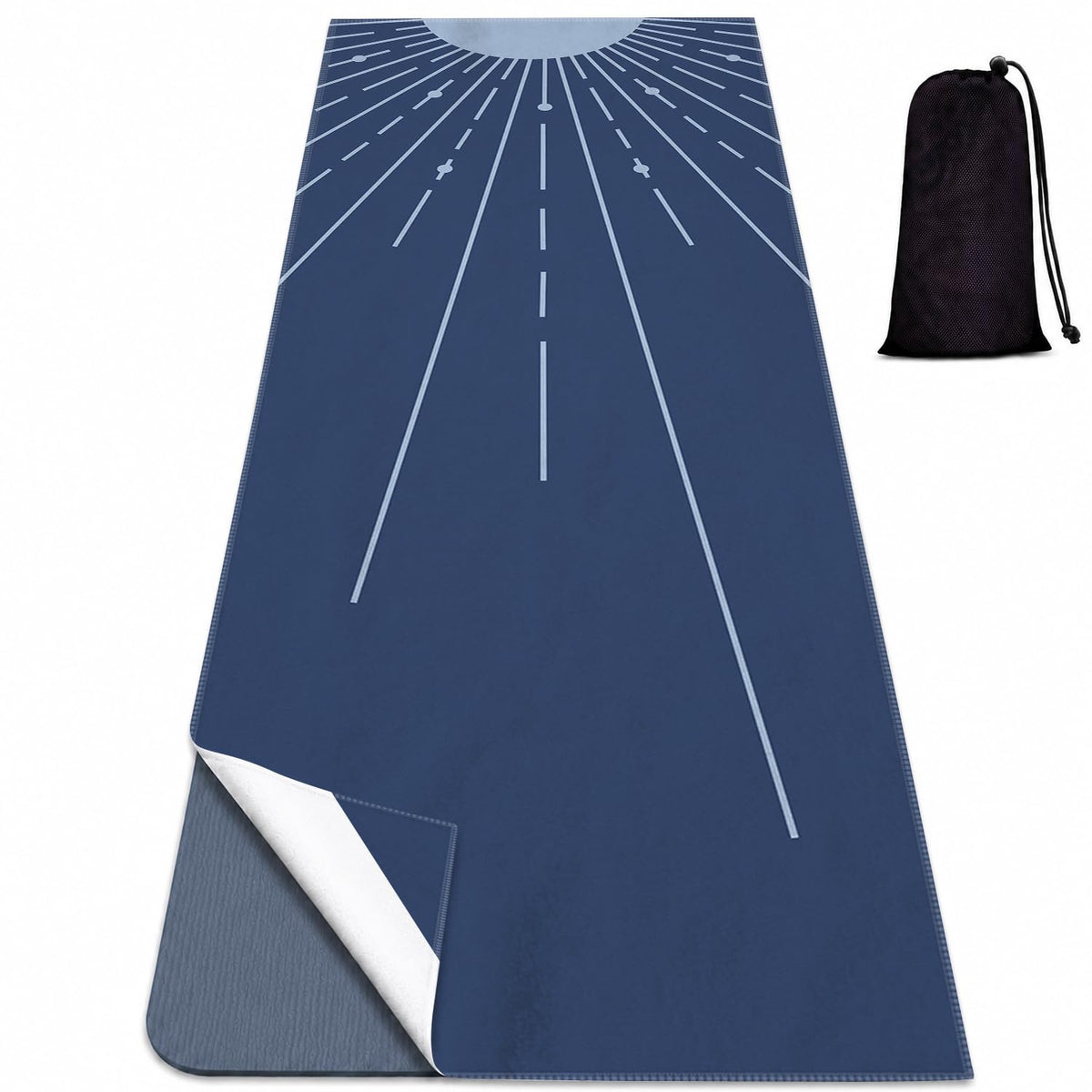 Yoga Mat Towel (Boho Sun-02 / Large)