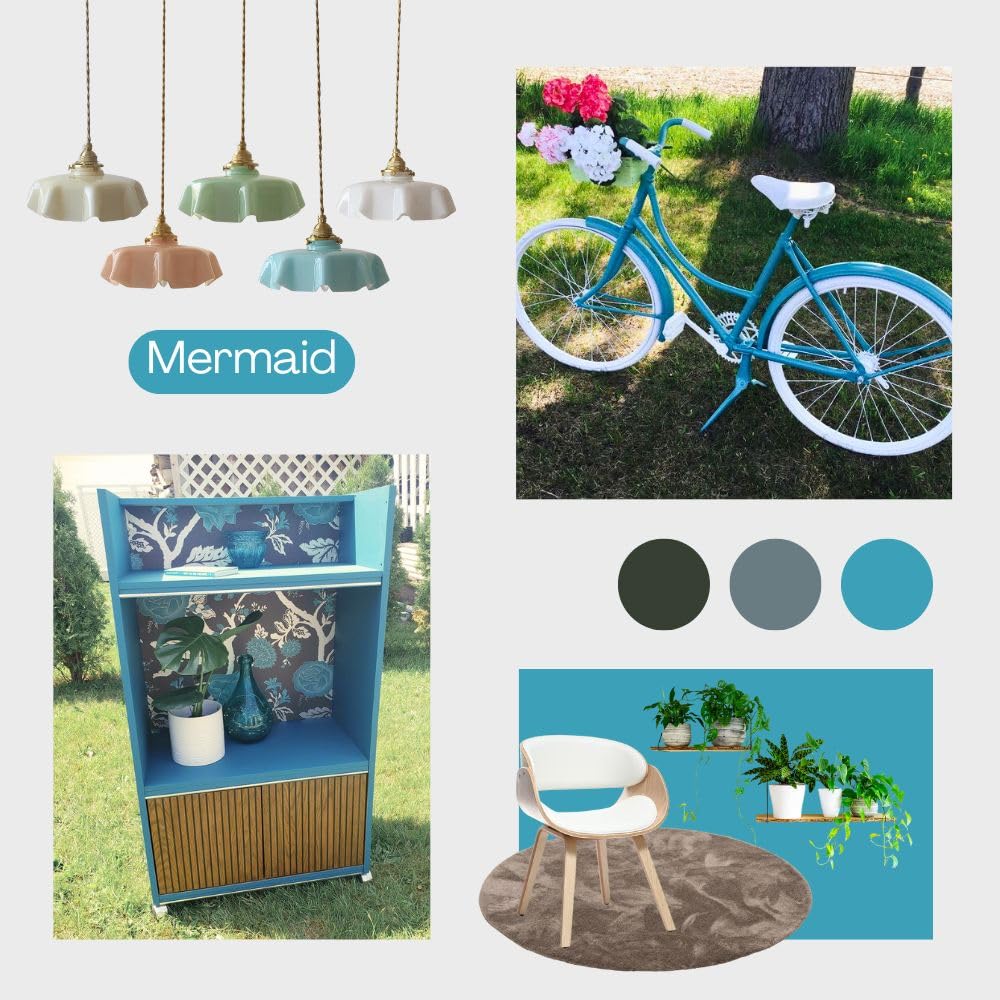 MERMAID Chalk Paint for Furniture DIY (Mermaid / 128 Fl Oz (Pack of 1))