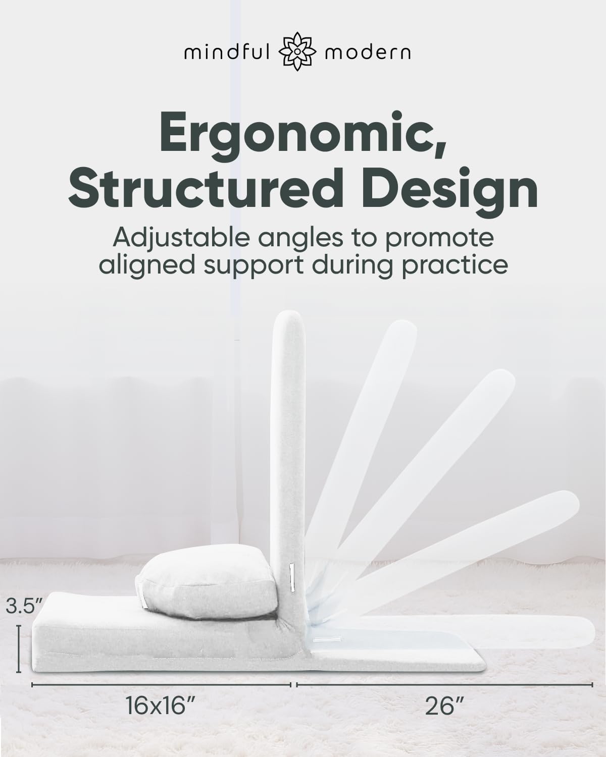 Folding Pro Meditation Chair (Classic White)
