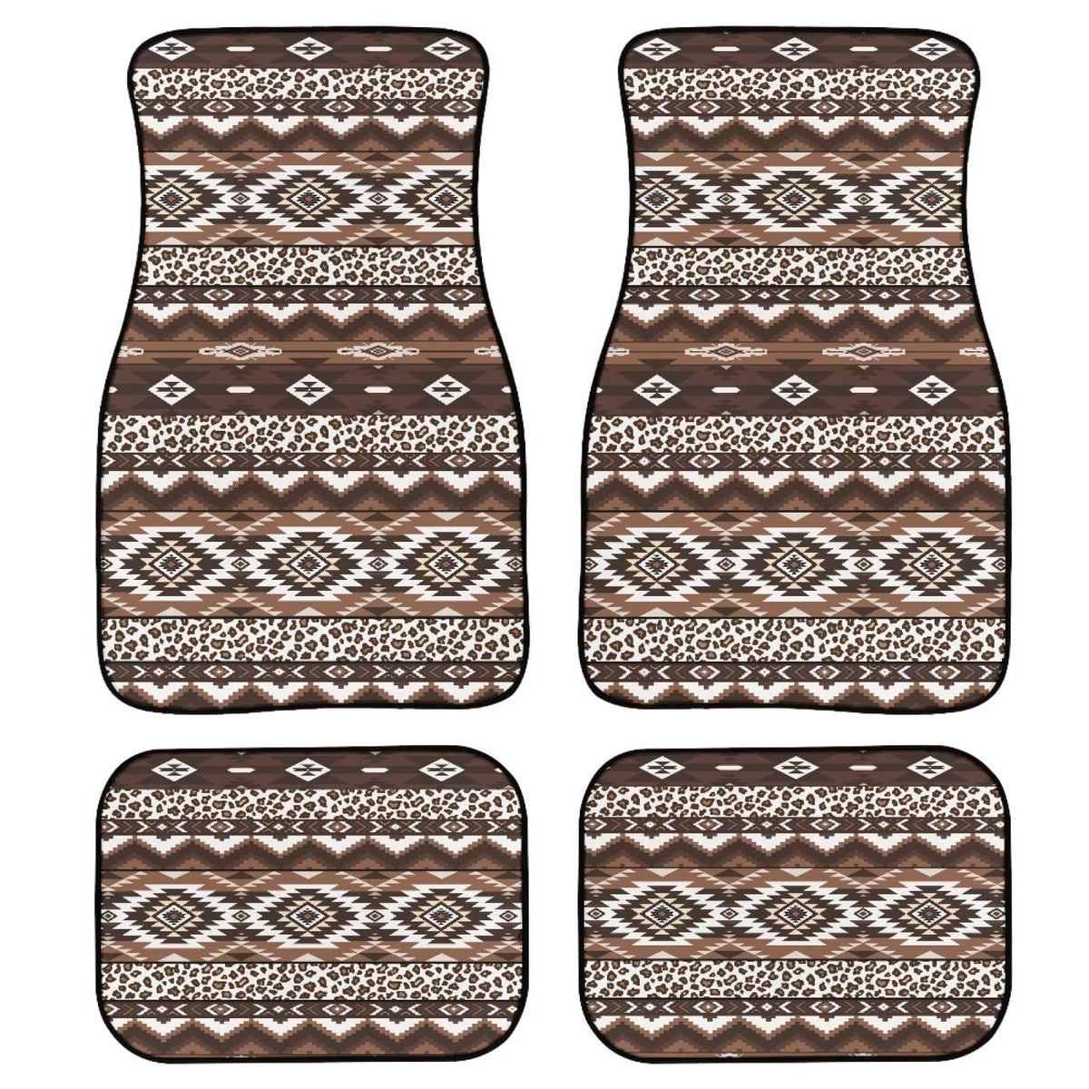 Aztec Car Floor Mats Non (Brown Aztec)