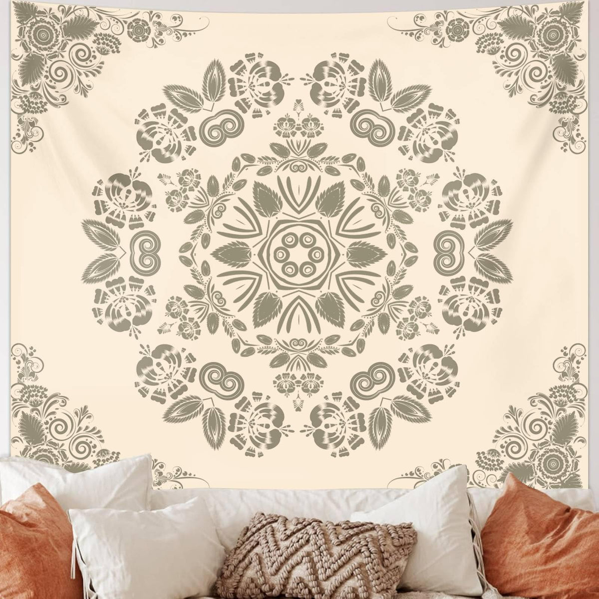 Avinly Boho Mandala Tapestry for Bedroom Aesthetic (Mandala Boho Tapestries / 60"L x 51"W)