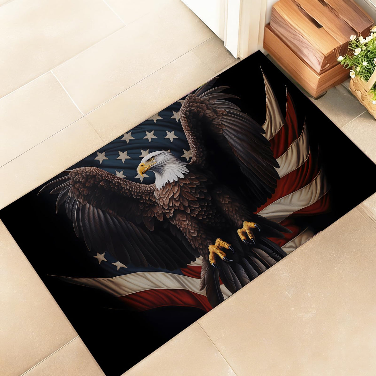 Patriotic Eagle Indoor Door Mat (Eagle)