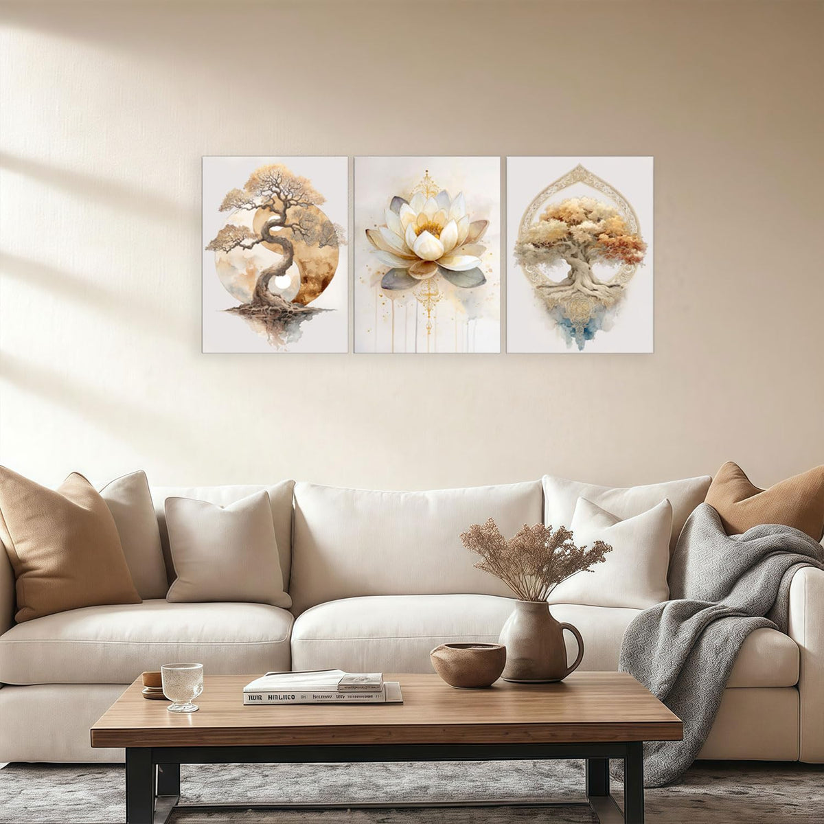 Tree of Life Zen Wall Art (Tree of Life / 12" x 16"x3)