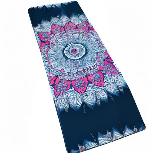 Yoga Mat Print Extra Thick TPE Non Slip Fitness Exercise Mat with Carrying Bag (Bing)
