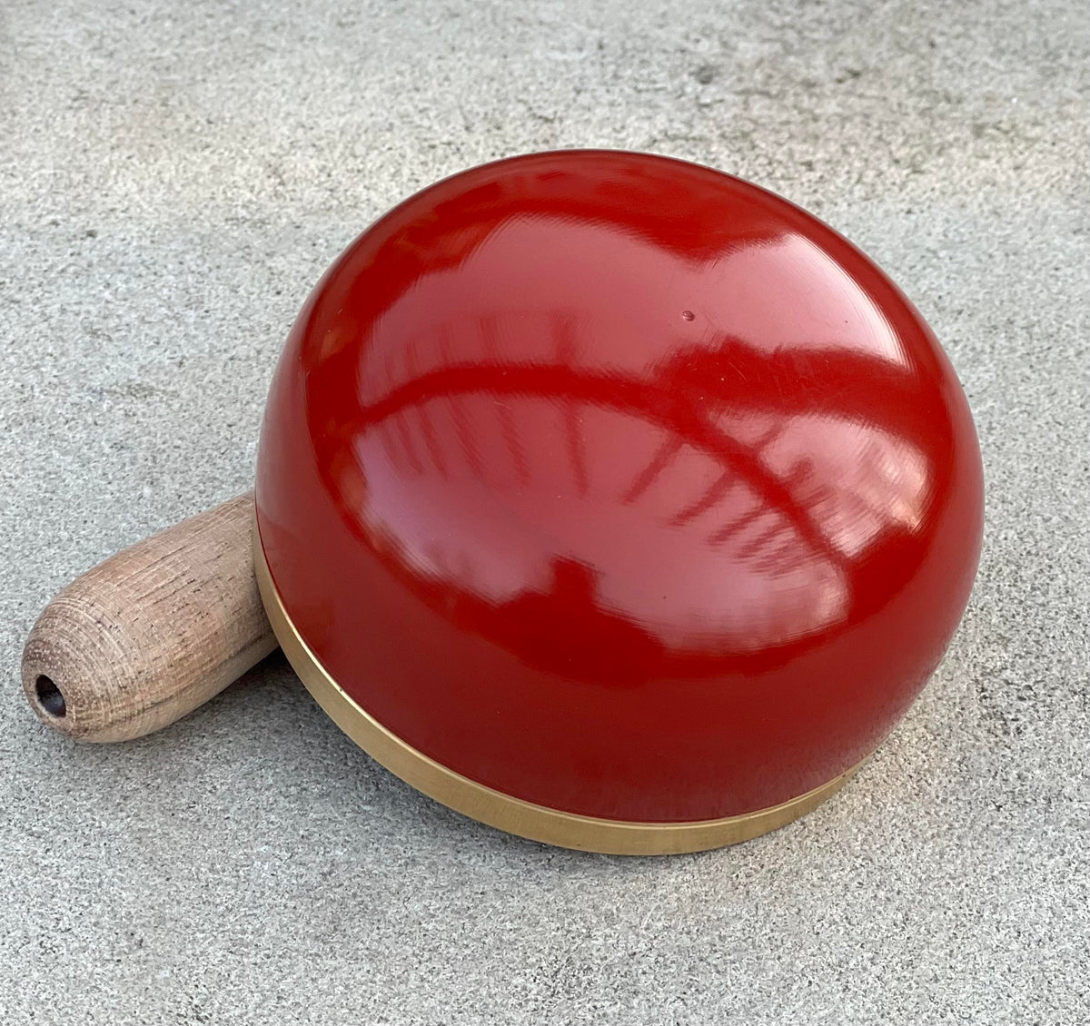 Tibetan Root Chakra Premium Palm Size Singing Bowl Gift Box Set (Red)