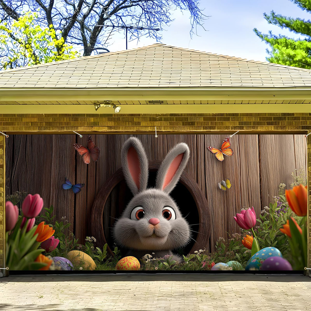 6x13 feet 157x71 inches (Wooden Cave Rabbit)