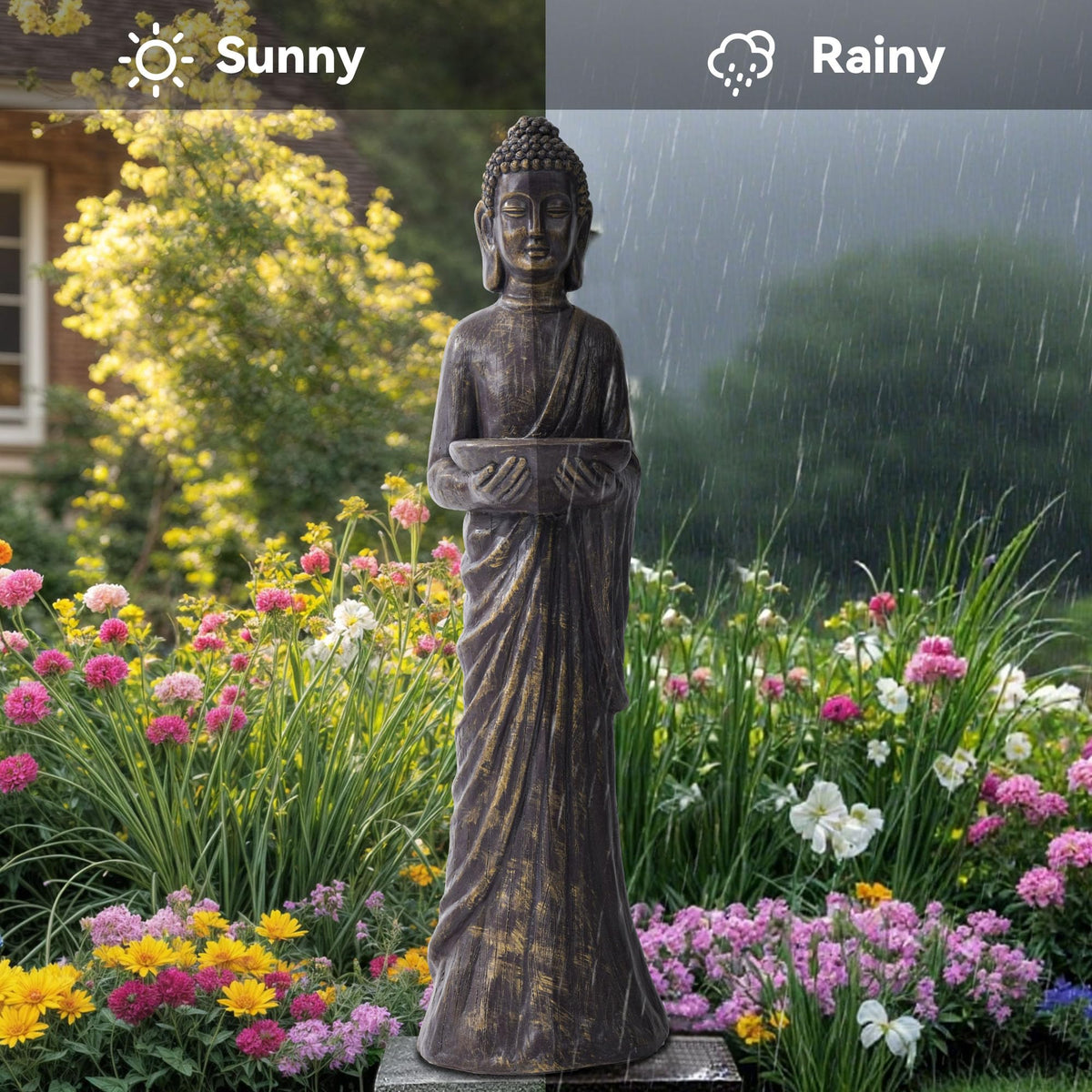 Buddha Statue Large (Antique Finish-42")