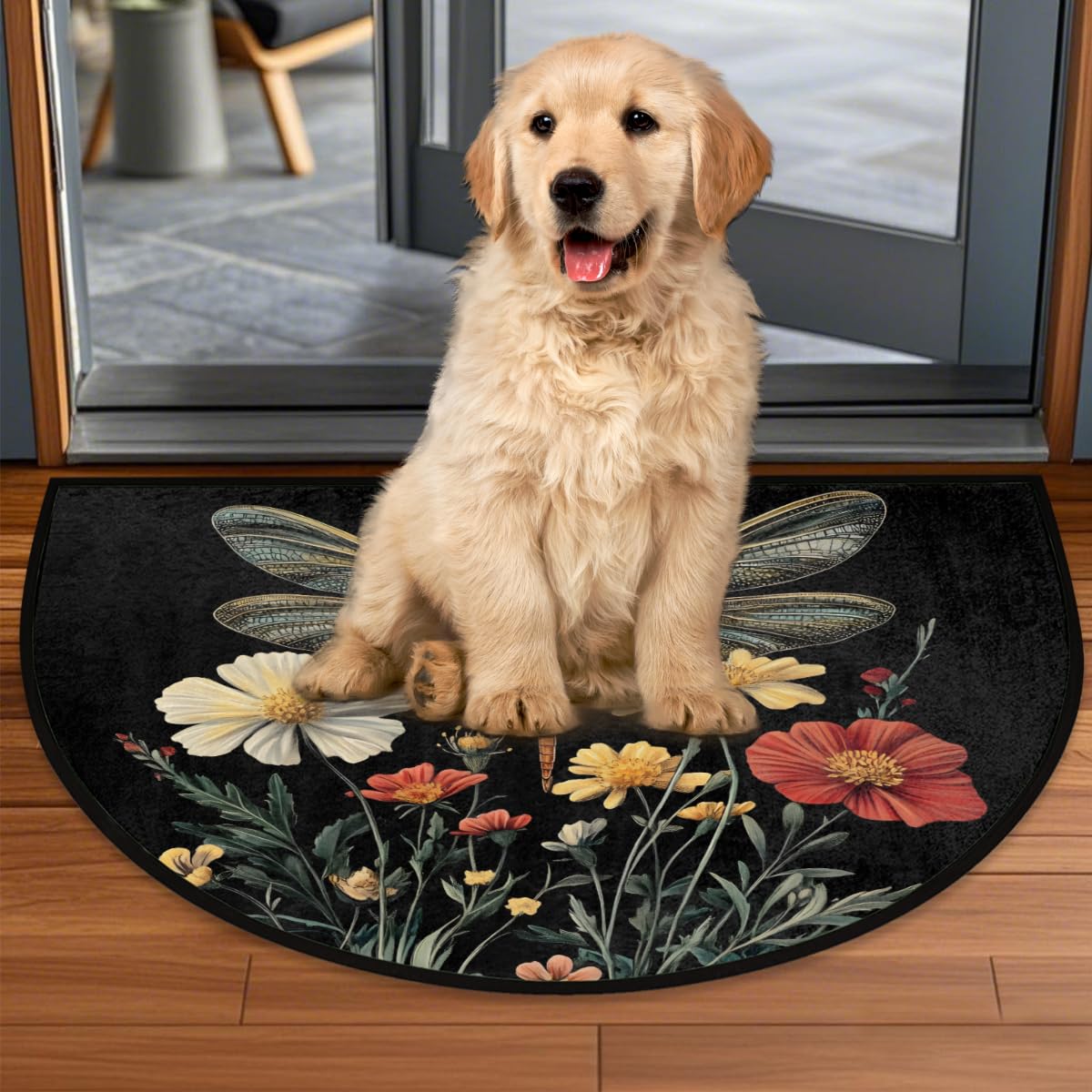 Front Door Mat Indoor Outdoor Entrance (A-04 Dragonfly)