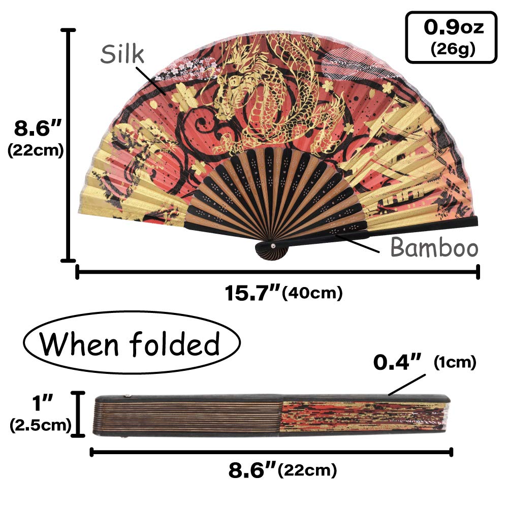 Folding Fan [Japan Import] Hand Fans for Women Foldable (210 (Pine Tree))