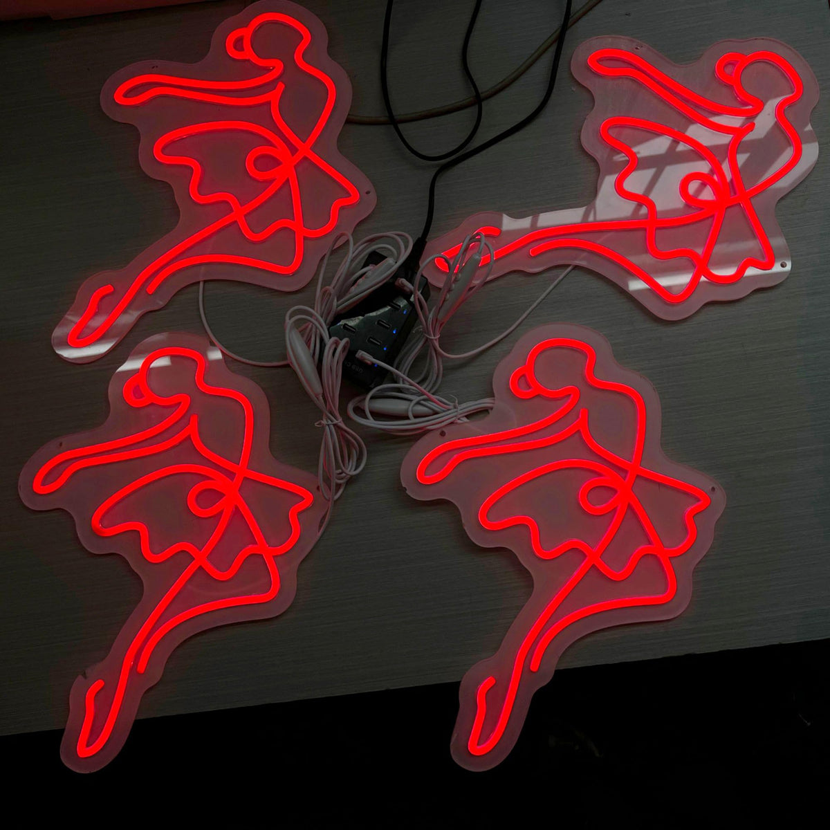Dance Ballerina Neon Sign Girl Bedroom Aesthetic LED Wall Decor (Ballet)