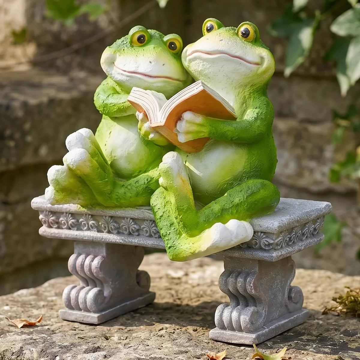 Garden Frog Outdoor Statues Decor (Frog)