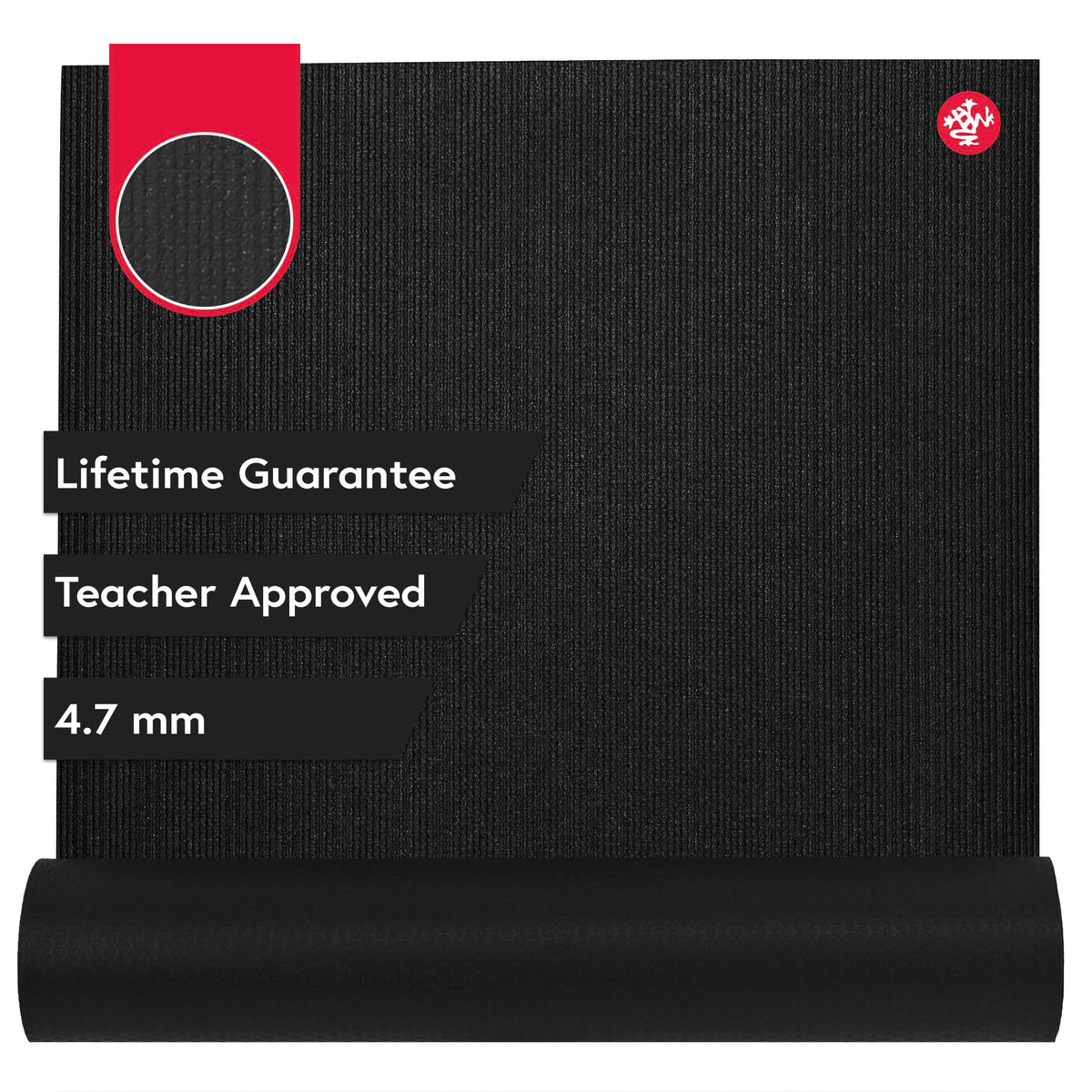 PROlite Long Yoga Mat (Black / 79" x 24")