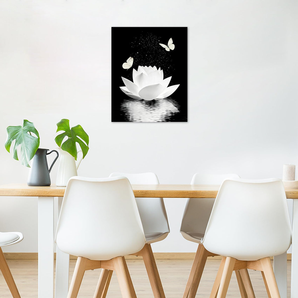 Zen Butterfly Wall Art (Black / 10"L x 8"W)