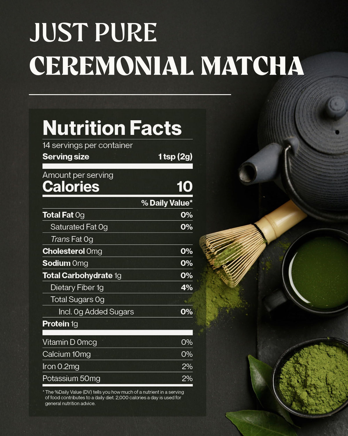 Matcha Green Tea Powder. Ceremonial Grade Matcha Powder Organic