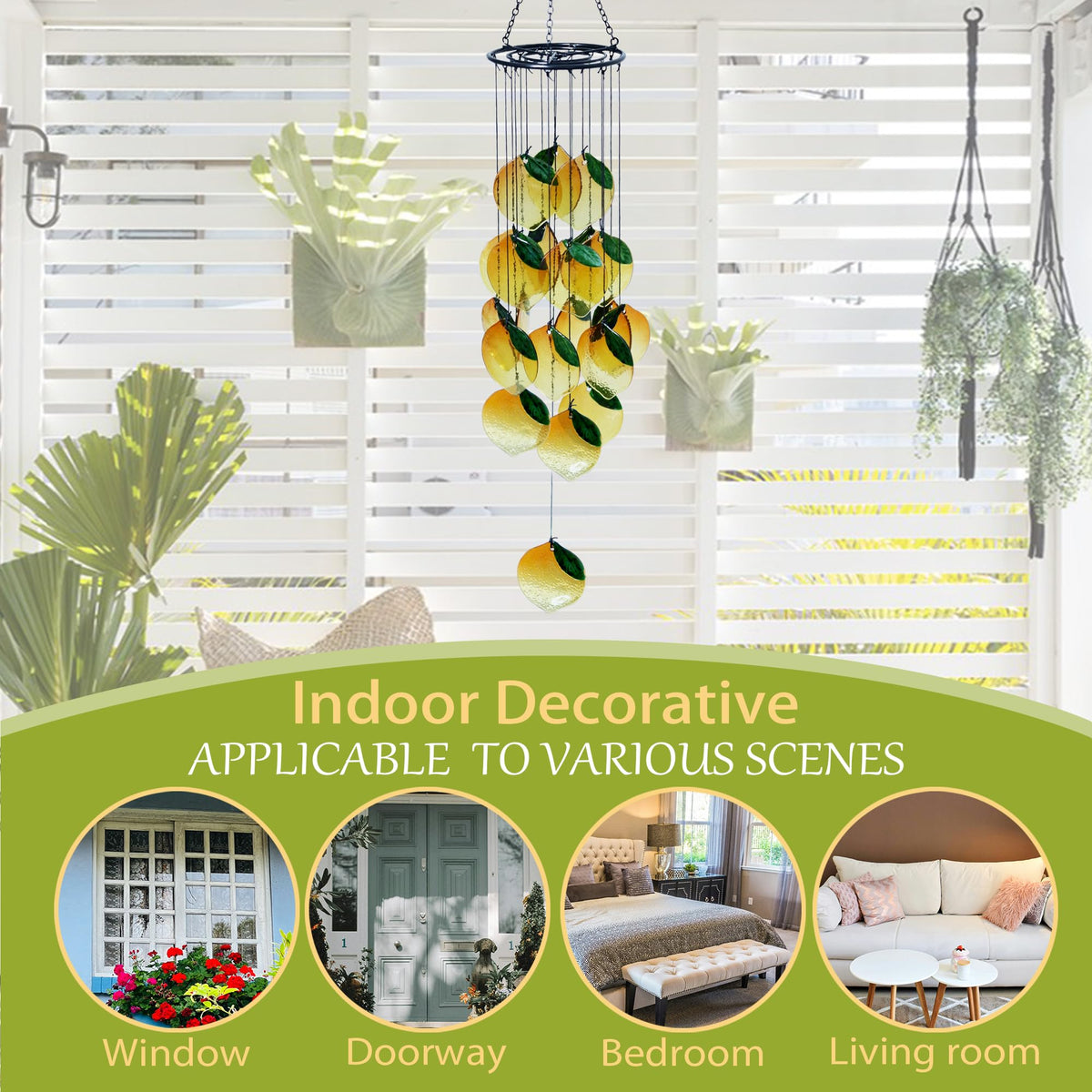 Small Sea Glass Wind Chimes for Outside