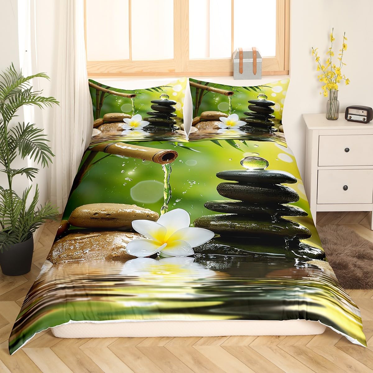 Zen Stones Duvet Cover for Boys (Cyj12010tj / Full 80"x90")