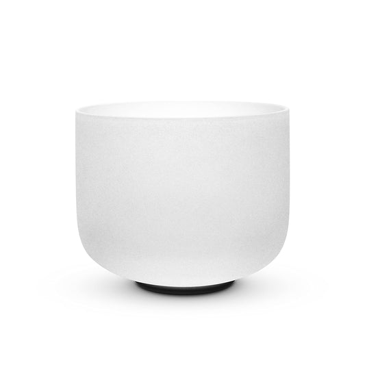 440Hz G Note Crystal Singing Bowl Throat Chakra 8 inch with Suede Mallet (8 inch No Case / 440Hz G Note)