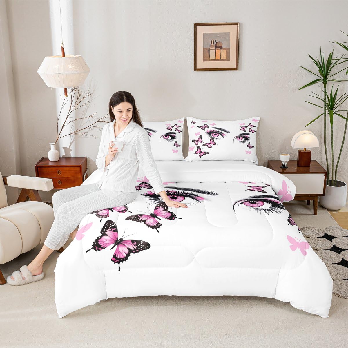 Eyelash Kids Comforter Set King Size for Kids Boys Girls (Multi 803 / King)