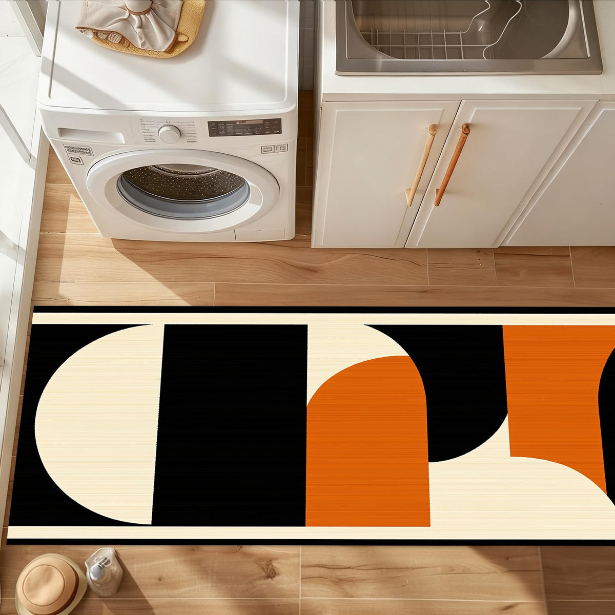 Abstract Colorful Laundry Room Rug 20x47 Inch (#83)