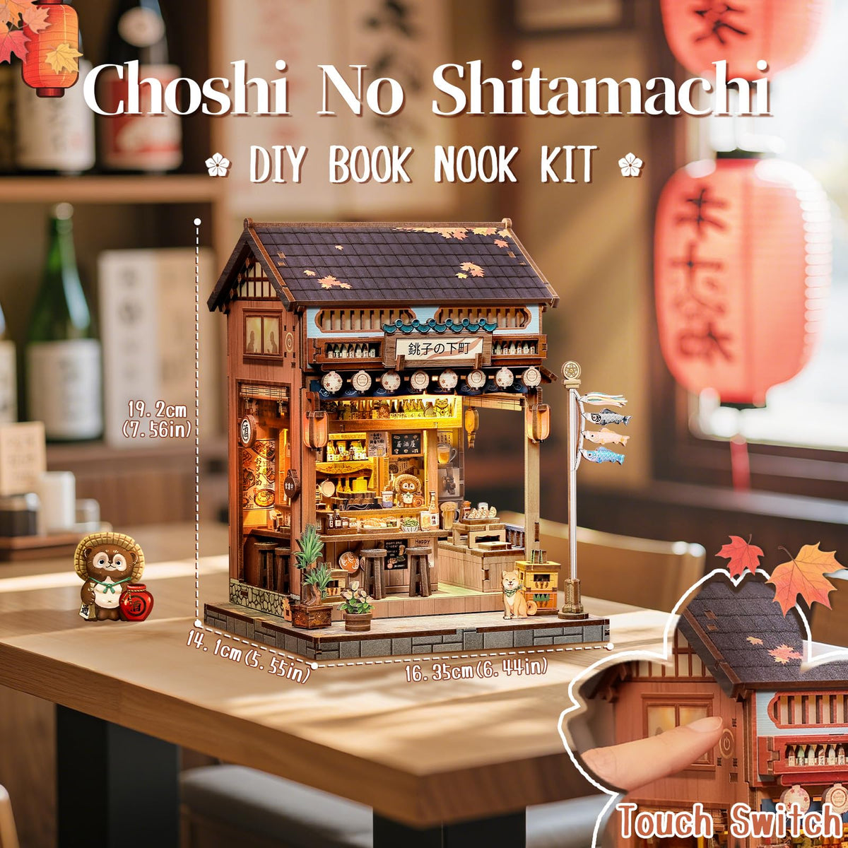 Japanese Book Nook Kit Miniature Izakaya (Choshi No Shitamachi)
