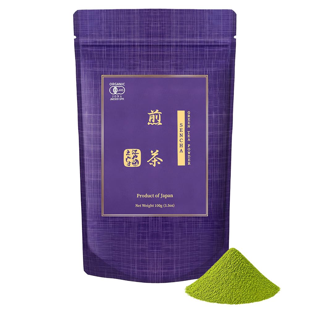 KYOTO Sencha Organic Green Tea Powder (3.5 Ounce)