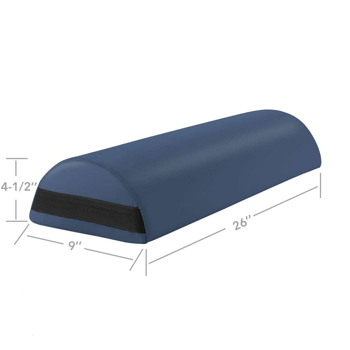 Jumbo Half Round Massage Table Bolster Under (Blue)
