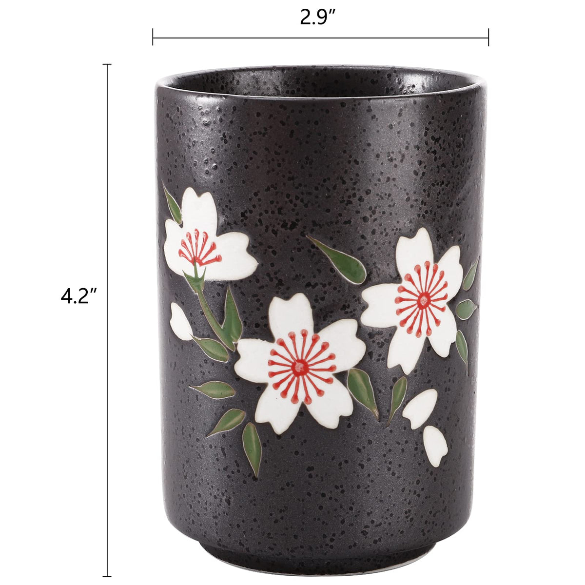 Set of 2 Japanese Tea Cups (2 Count (Pack of 1))