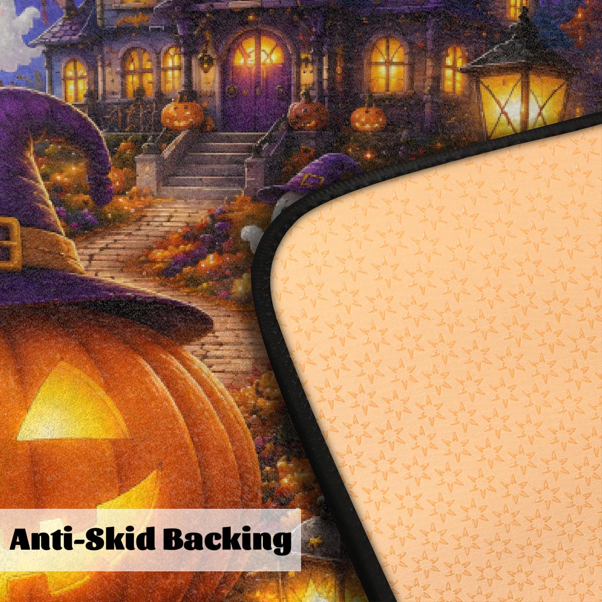 Halloween Kitchen Rugs Kitchen Mats Non Slip Floor Mat (Z:f-color 4)