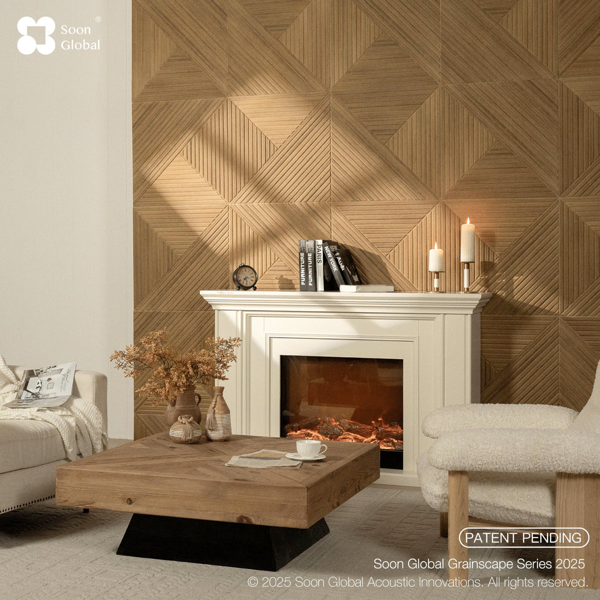 Acoustic Wall Panels (72 X 48 Inches / Arcadian Vortex)