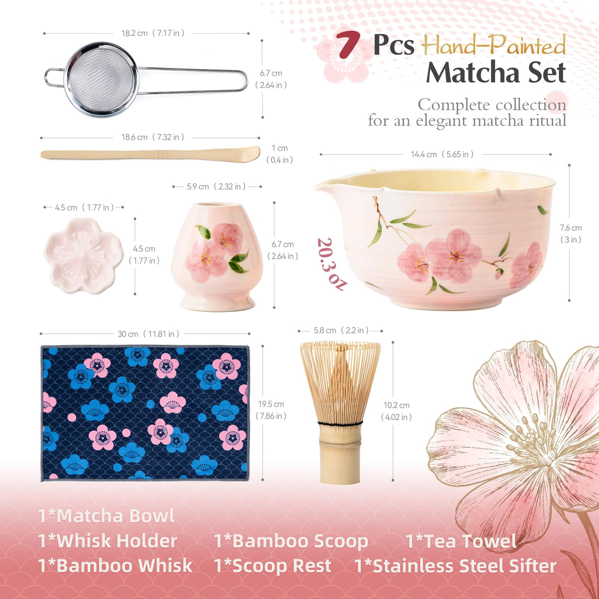 Matcha Whisk Set (Pink)