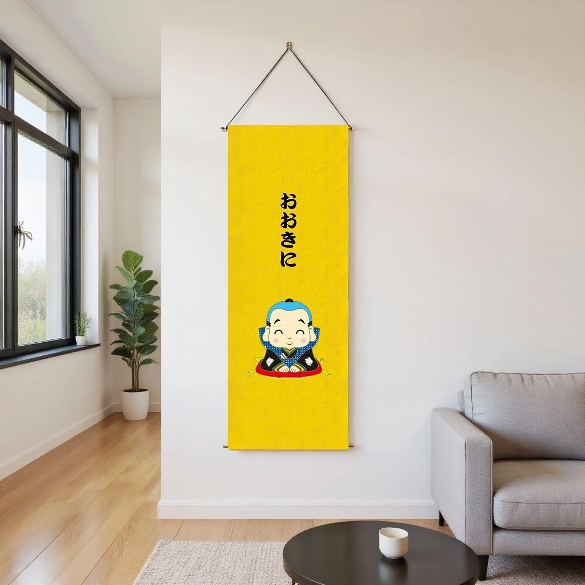 Japanese Tapestry Wall Art (The Little Monk)